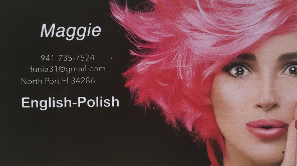Maggie, Polish Hairstylist, Polska Fryzjerka, Fryzjer, Sarasota County, Floryda, Florida, North Port